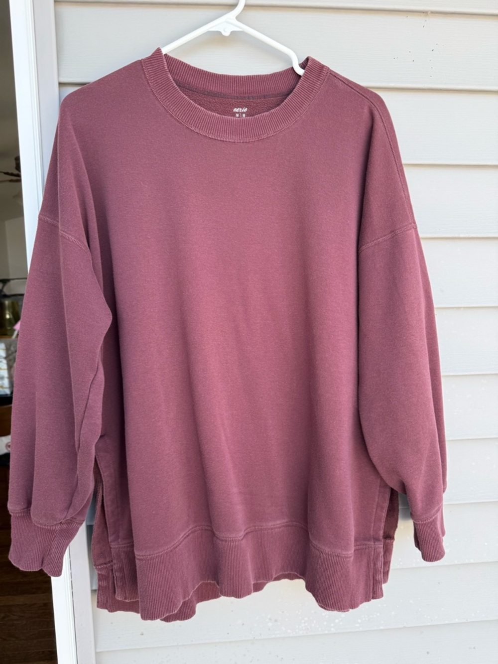 AERIE Maroon Crewneck Sweatshirt